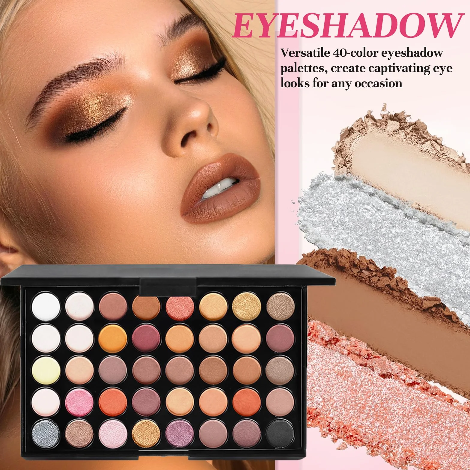 Coffret Maquillage Femme Kit Maquillage Portable avec Palette Yeux Fond de Teint Mascara