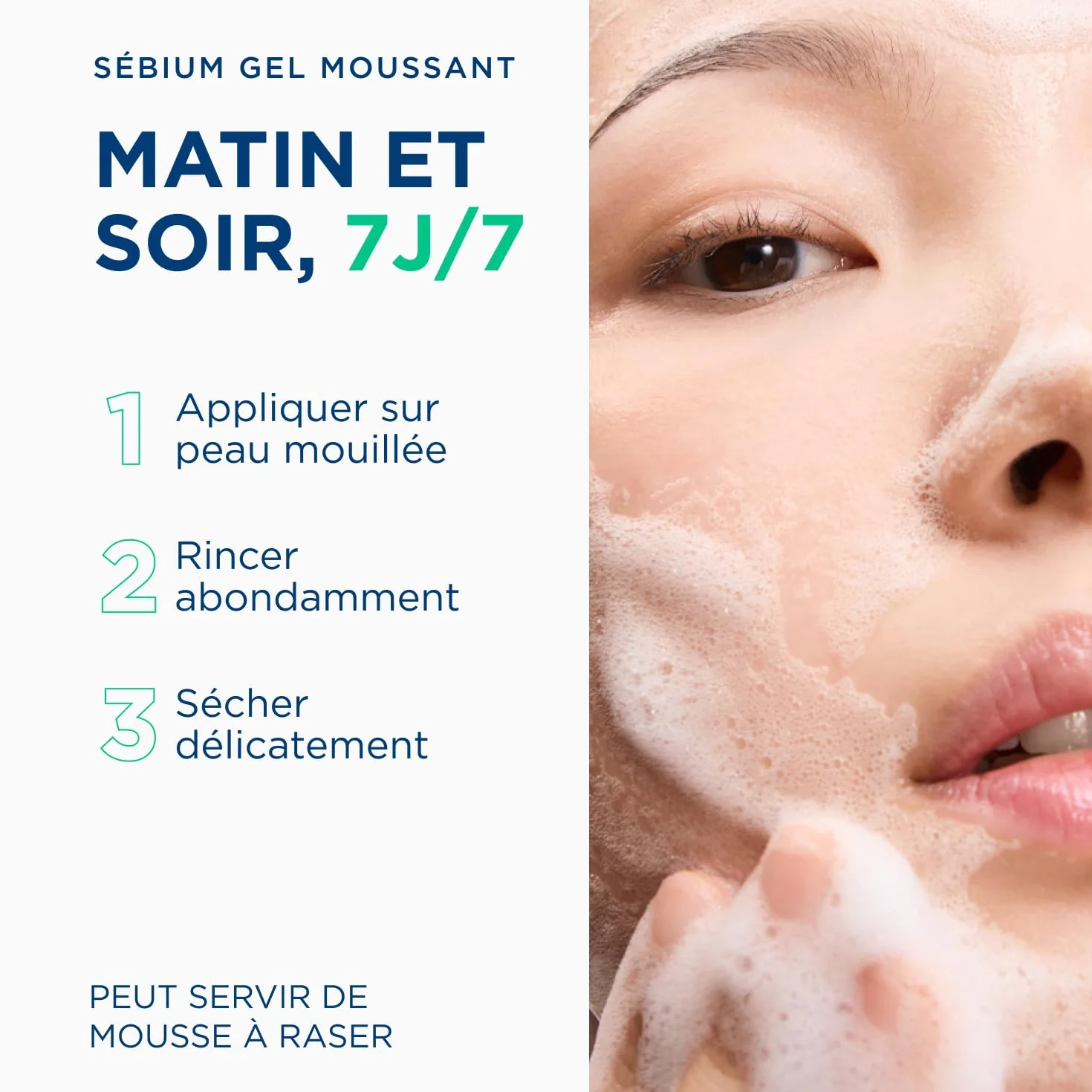 BIODERMA Sébium Gel Moussant Nettoyant purifiant doux 200 ml