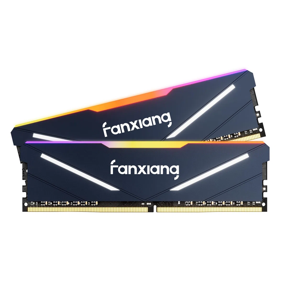 fanxiang RGB RAM DDR4 32 Go (2x16 Go) 3600 MHz CL18 V1.35, Une Mémoire RAM d'Overclocking pour Les Ordinateurs de Jeu de Bureau, Compatible avec Intel XMP 2,0 et AMD