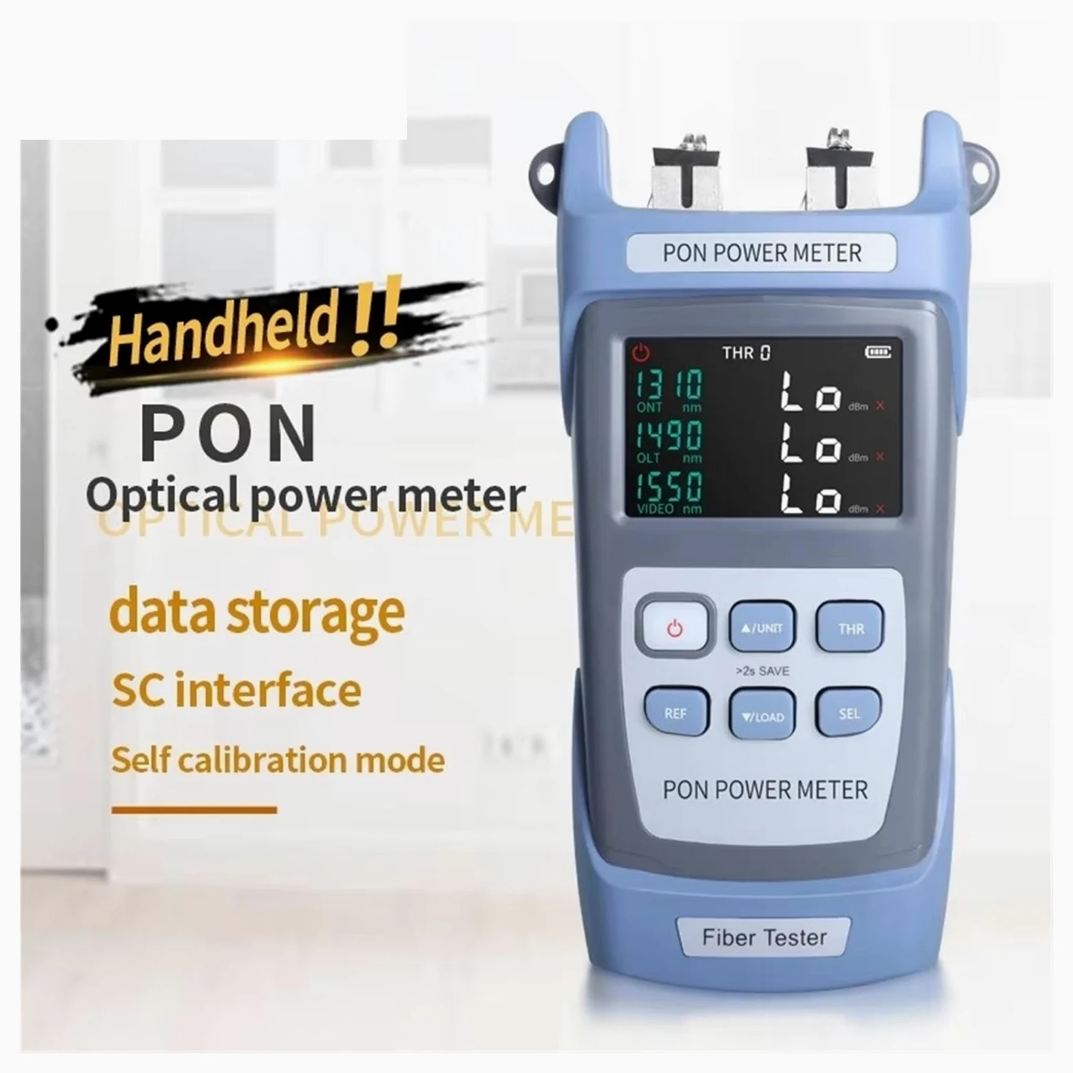 Compteur de puissance PON à Fiber optique Portable, longueur d'onde ONT/OLT 1310/1490/1550nm, testeur de câbles, outils réseau(PON308C APC)