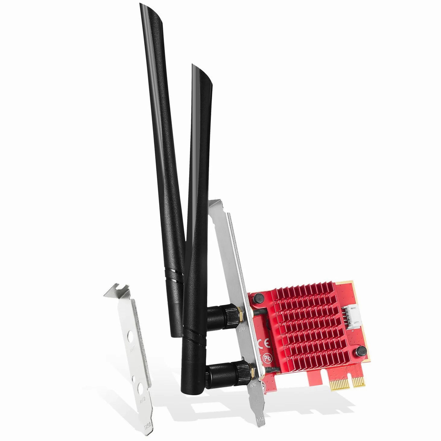 Binardat WiFi7 BE200 PCIe WiFi Network Adapter, Intel BE200NGW Bluetooth 5.4 Chip, 8774Mbps Tri-Band 2.4GHz/5GHz/6GHz OFDMA & MU-MIMO, pour Windows 10/11