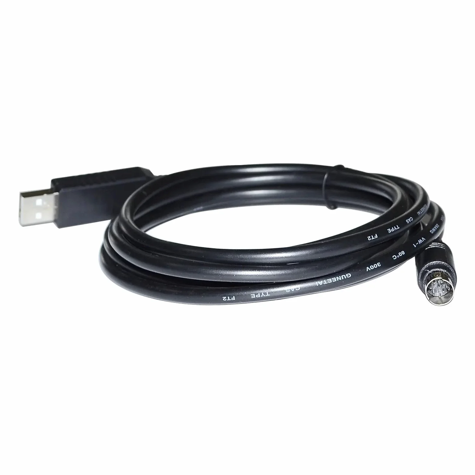 Câble série convertisseur USB vers Mini DIN 8 Broches MD8 mâle RS232 FT232R for jauge numérique série LT10, LT11, LT20 et LT30(3 Metre)