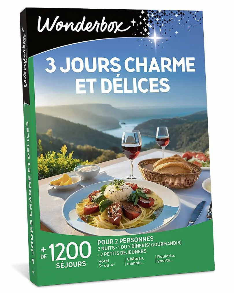 Wonderbox 3 Jours Charme Et Délices Coffret Cadeau Séjours
