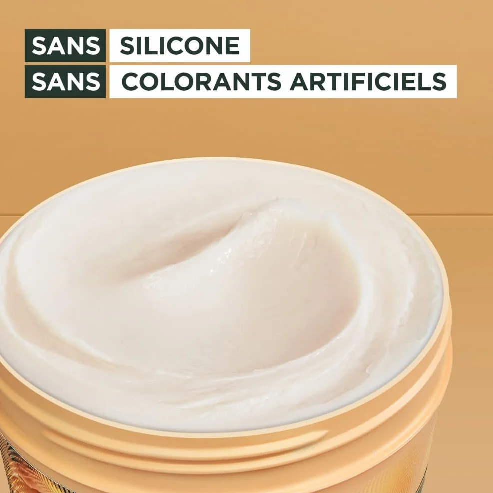 Garnier Fructis Hair Food Masque Nutrition Boucles Beurre Cacao Vegan 97% Naturelle Cheveux Bouclés Frisés 320 ml