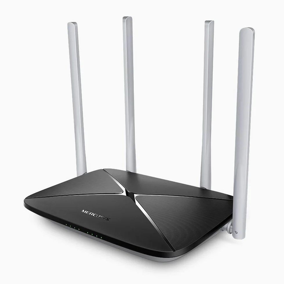 Mercusys Routeur sans Fil Double Bande AC1200, Vitesse Wi-FI jusqu'à 867 Mbps / 5 GHz + 300 Mbps / 2,4 GHz, Compatible avec IPTV et IPv6, Installation Facile, AC12