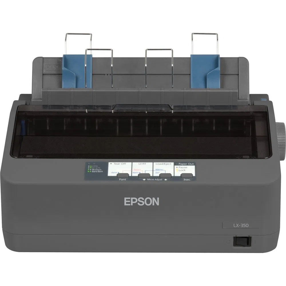 Epson LX-350 110V - imprimantes matricielles (à points) (357 caractères par seconde, 312 caractères par seconde, 78 caractères par seconde, Code 128 (A/B/C),Code 39,EAN13,EAN8,Interleaved 2/5,POSTNET,UPC-A,UPC-E, 9 broches, Epson ESC/P2)