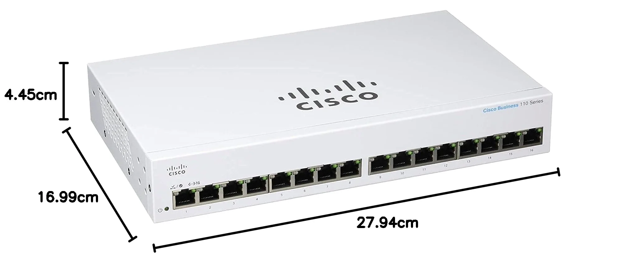 Cisco Business CBS110-16T-D Unmanaged Switch | 16 Port GE | Limited Lifetime Protection (CBS110-16T-D)