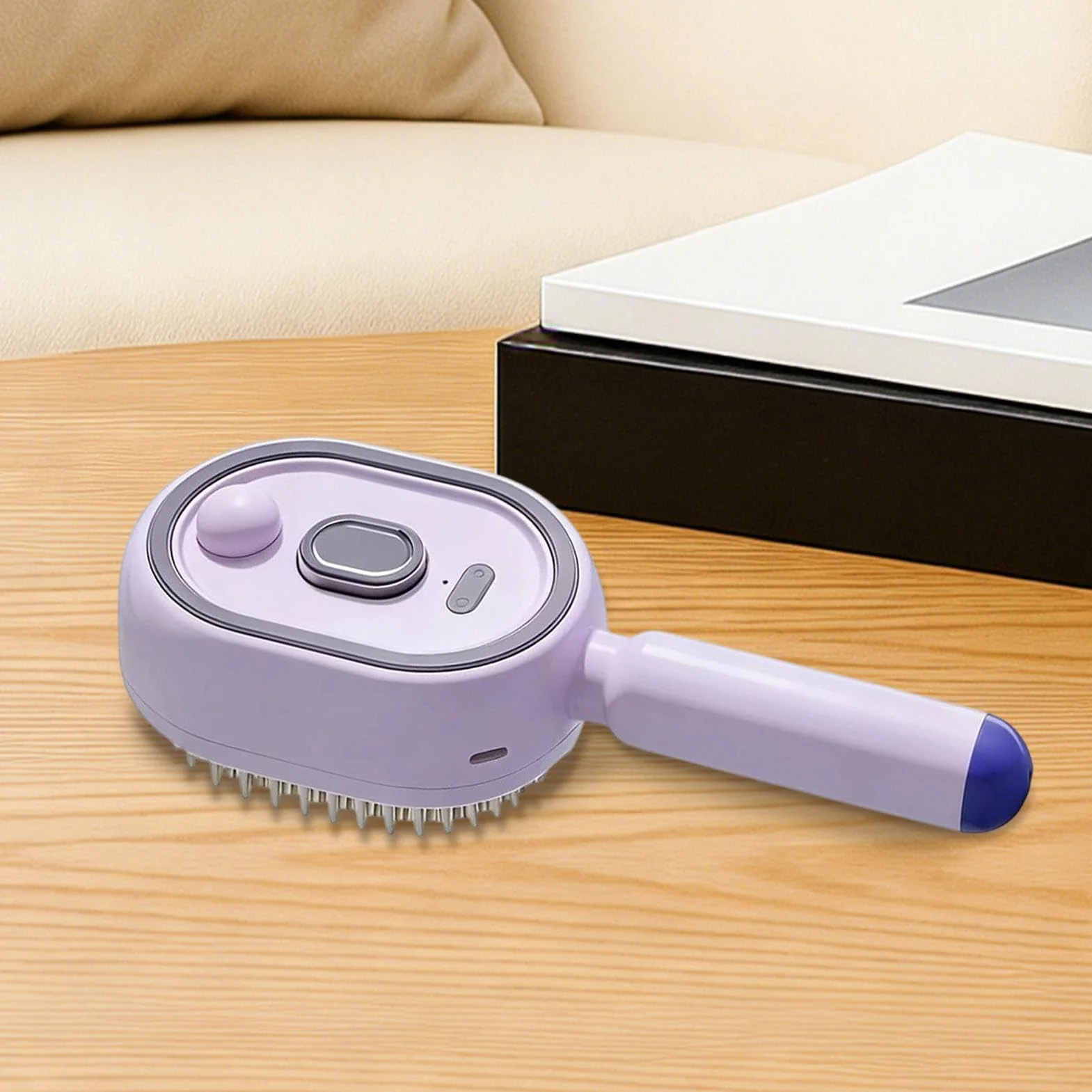 Brosse Vapeur Cheveux Peigne Lissant Nourrissant avec Spray Démêlant Lisseur Cheveux