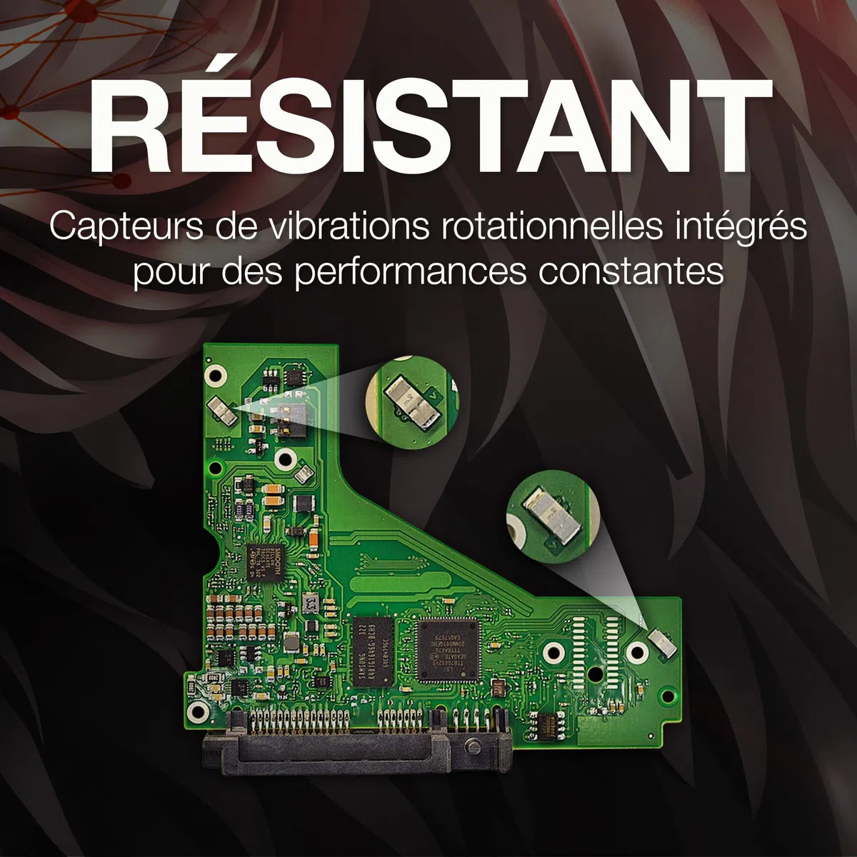 Seagate IronWolf 10To, Disque dur interne NAS HDD, CMR 3.5 Pouces, SATA 6 Goits/s 7 200 tr/min, 256 Mo de mémoire cache, pour NAS RAID, Ouverture Facile, Services Rescue (ST10000VNZ00)
