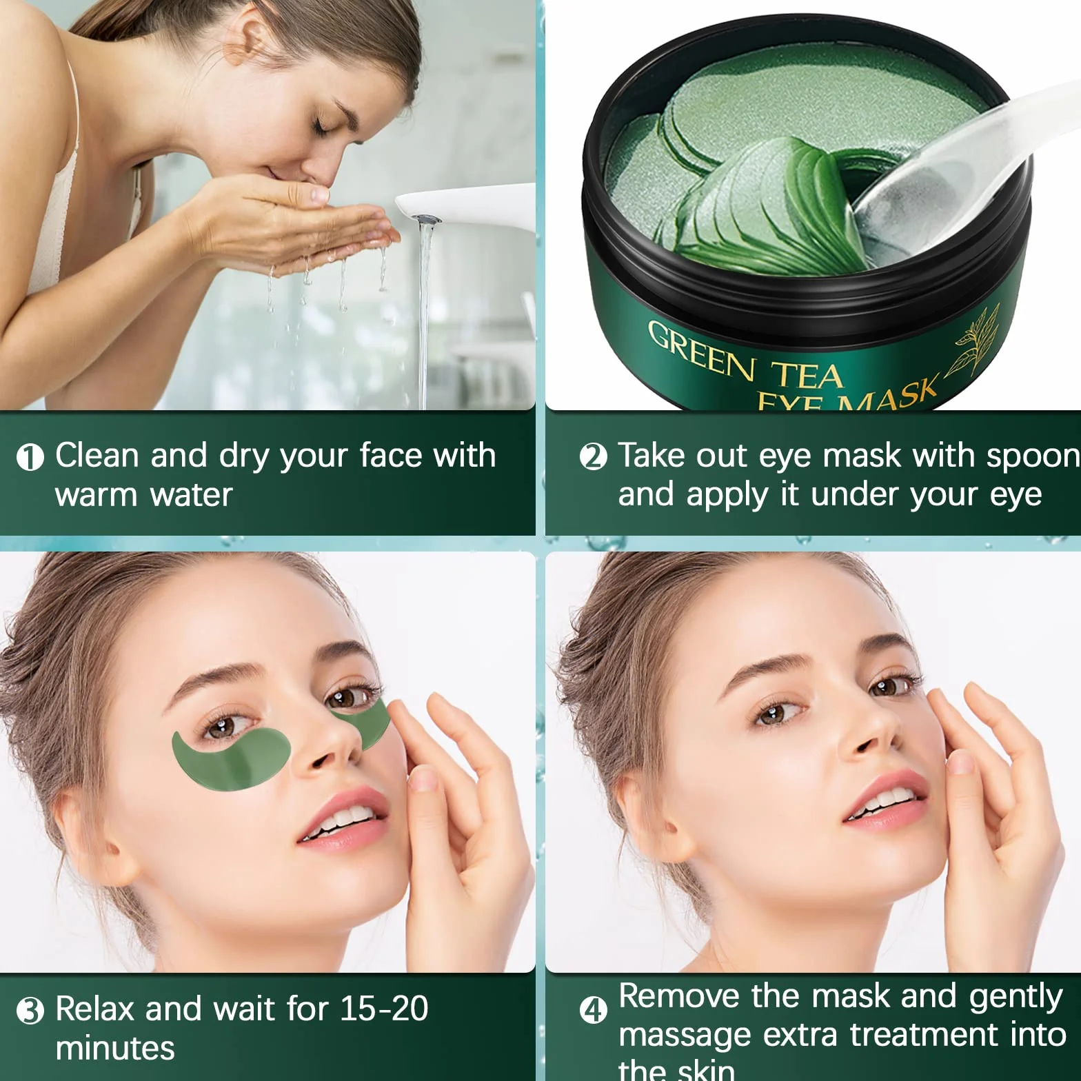 Patch Yeux au Thé Vert Hydratant 30 Paires