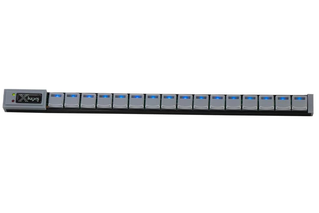 P.I. Engineering USB Keyboard, XK-0981-UCK16-R