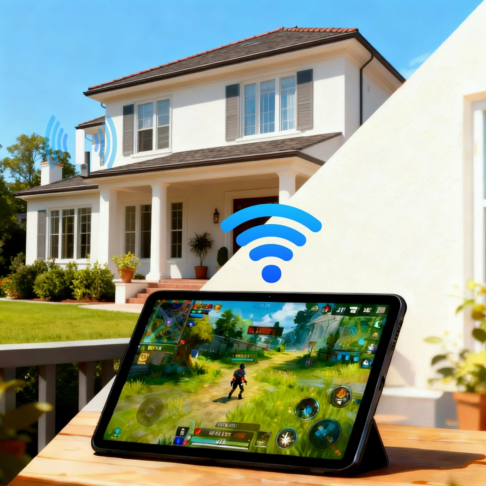 Antenne 4x4 MIMO 4G LTE 5G 600-6000MHz Omnidirectionnelle avec Connecteurs SMA TS9 Câble 3M pour Routeurs CPE Passerelles Points D'Accès Cellulaires - Compatible avec Orange SFR Bouygues Free