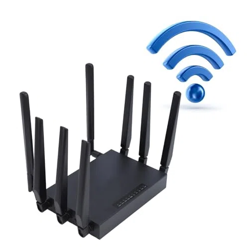 Routeur WiFi 6 Double Bande, 8 Antennes Haute Vitesse 5G CPE, Routeur Gaming pour Asie Centrale, Asie du Sud-Est (1201 Mbit/s)