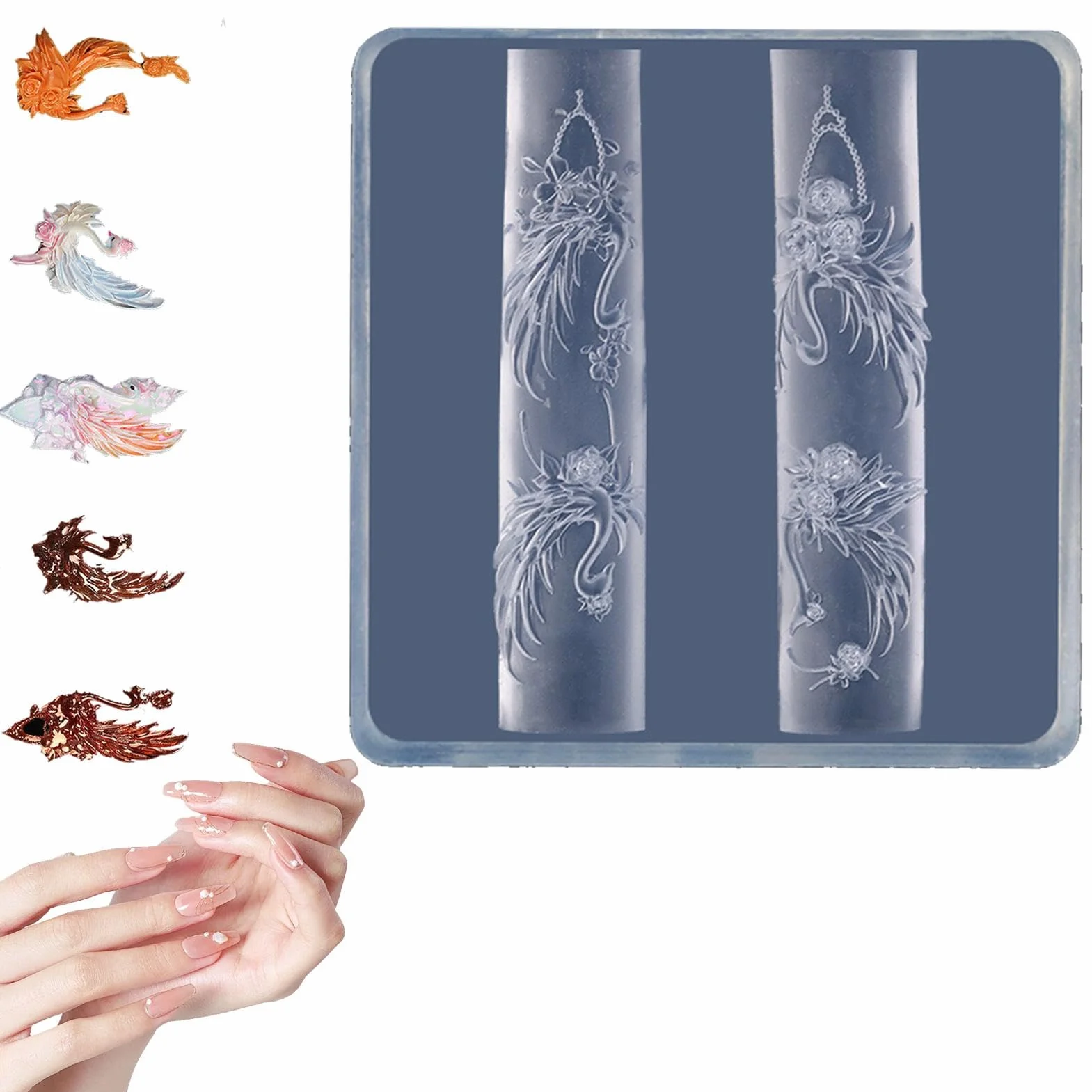 Nail Silicone Molds for Nail Decoration Resin Molds Nail Making Tools