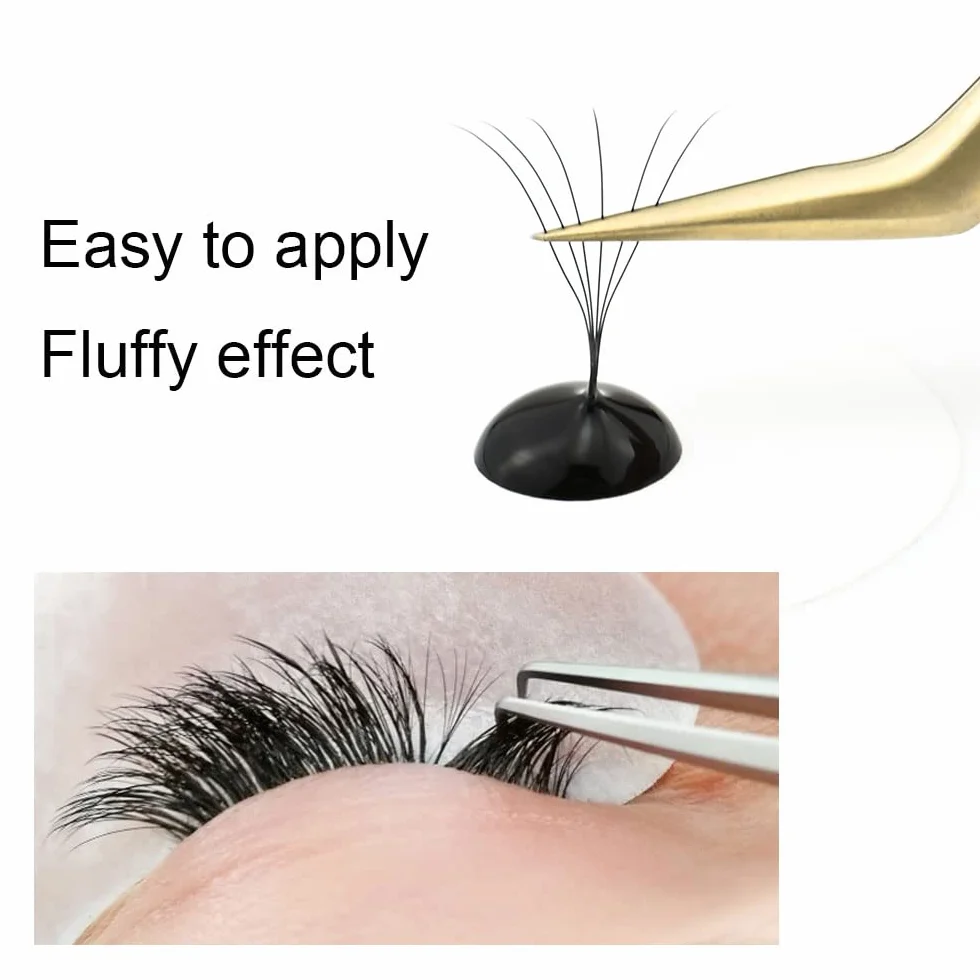 NAGARAKU 10D Extension Cils Prefait Bouquet 320 Fans Volume Russe Longue Tige Éventails Préfabriqués Base Mince Pointue Cils Naturels Moelleux Premade Fans Eyelash Noir 16 Rows Boîte XL 0.07 D 9-14mm