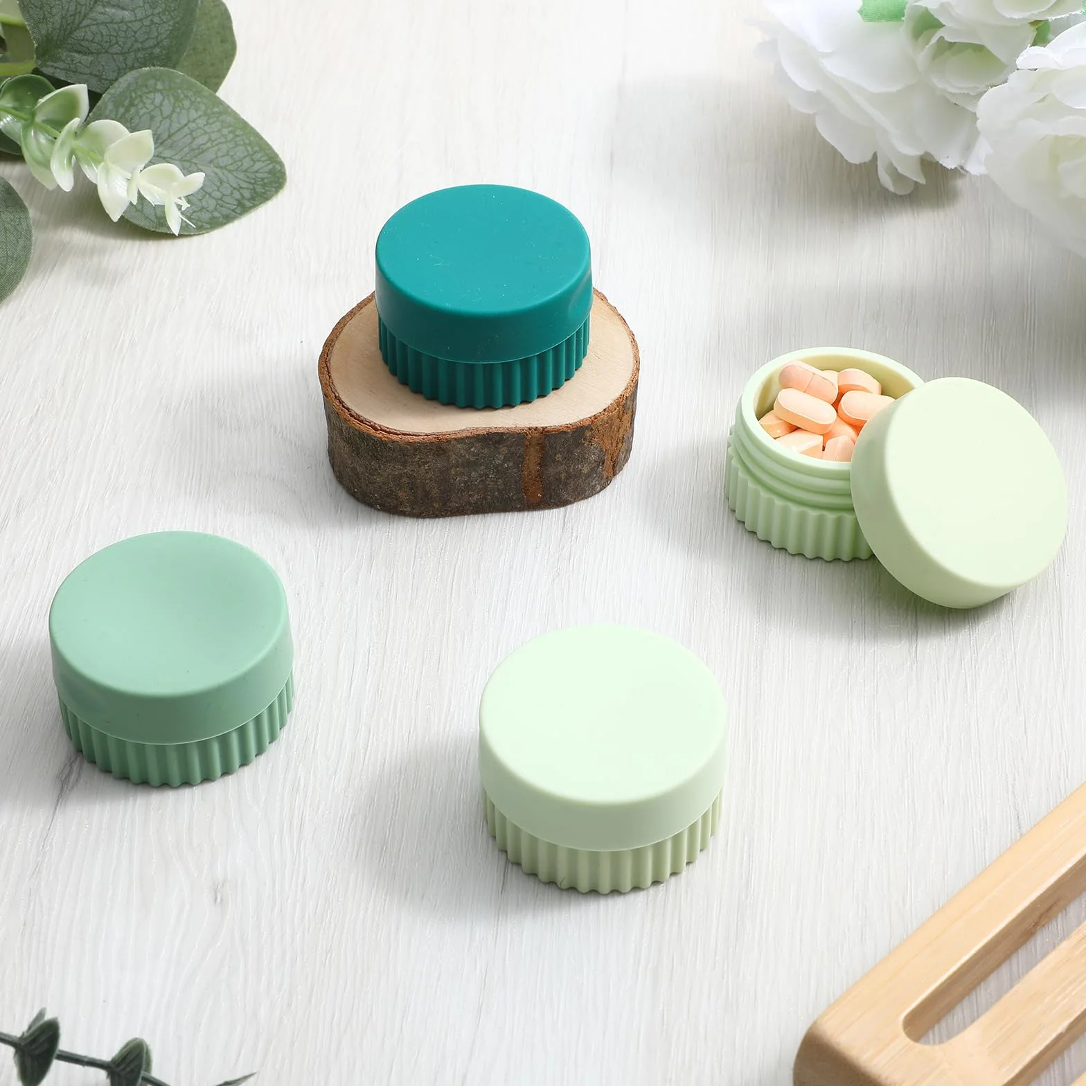 Boîtes cosmétiques rechargeables 20 ml en silicone anti-fuite lot de 4