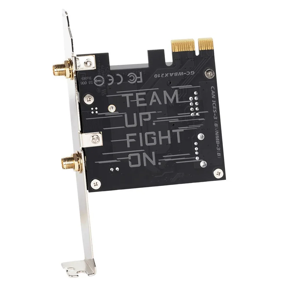GIGABYTE WiFi 6E GC-WBAX210 (2 x 2 802.11ax/Wi-FI tri-Bande/Bluetooth 5.2/Carte d'extension PCIe)