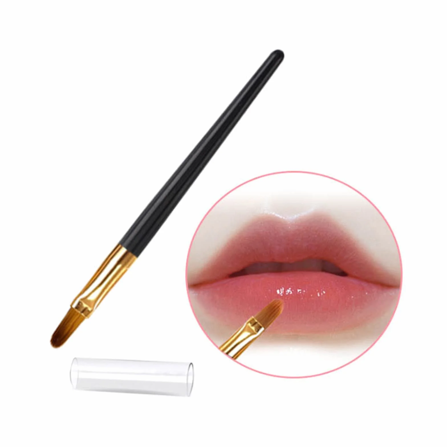 Pinceaux Lèvres Jetables 100 Pièces, Pinceau à Lèvres Portable Applicateur Rouge à Lèvres, Pinceau Eyeliner Jetable, Pinceaux à Cils Mascara, Outil Cosmétique Maquillage