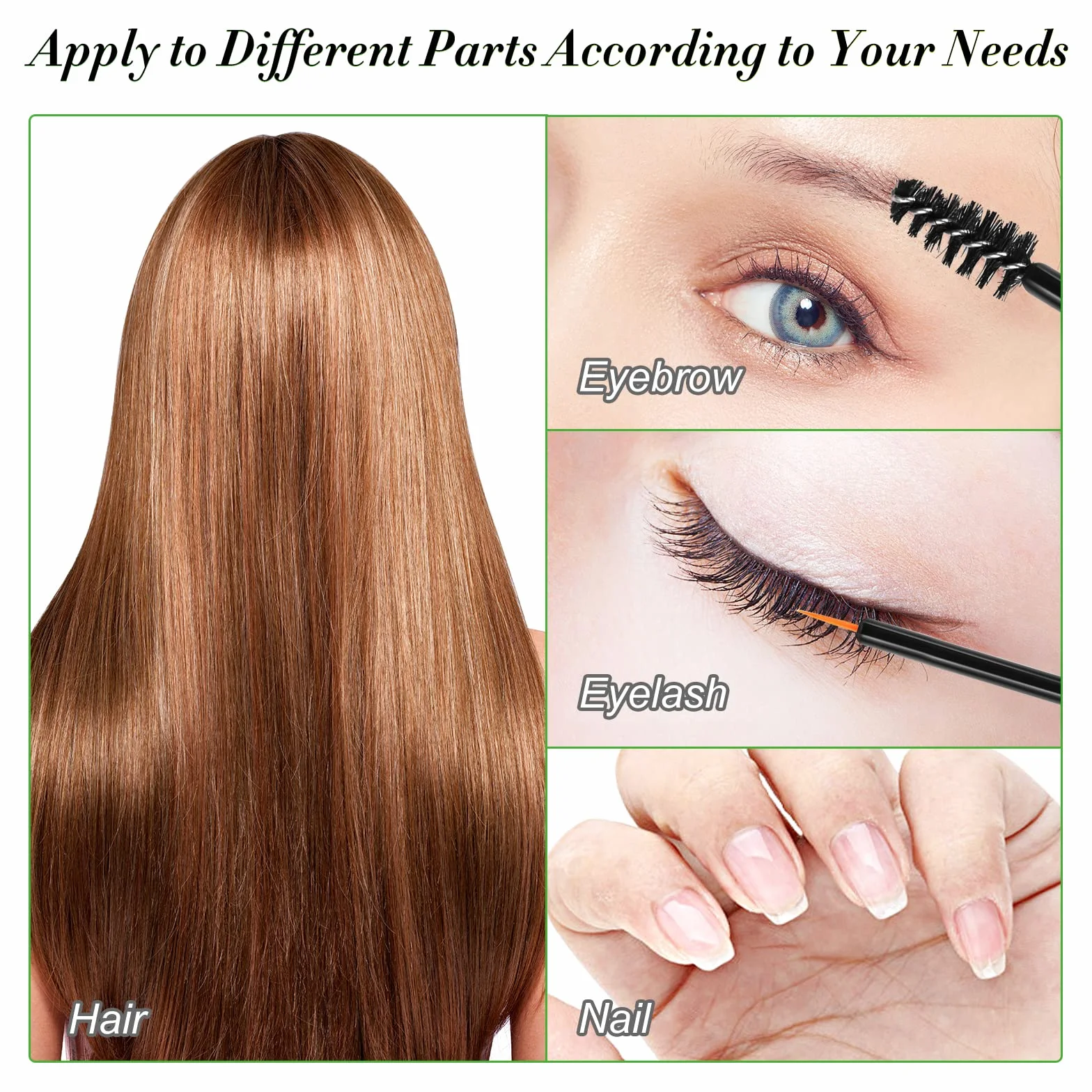 Huile de Romarin 100% Pure pour Cheveux, Cils, Sourcils et Visage - 2 Paquets