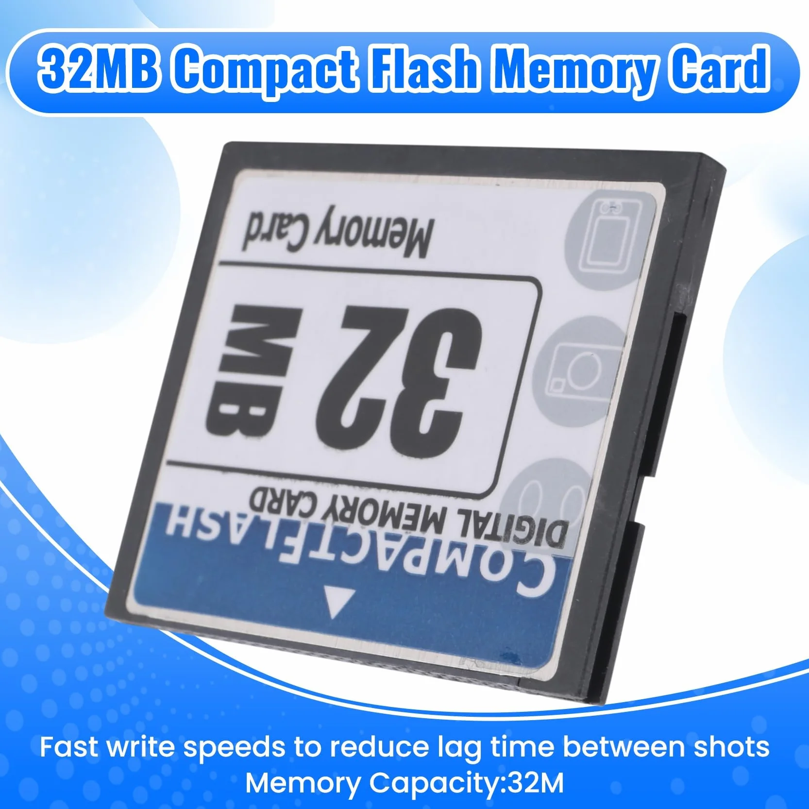 Carte Mémoire Compact Flash 32 Mo pour Appareil Photo