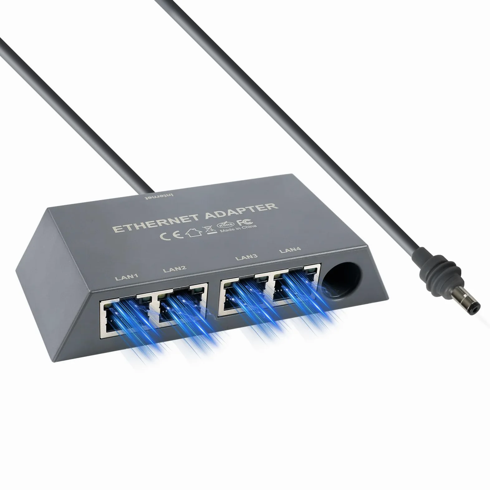 Adaptateur Ethernet 4 ports Starlink Gen 3/Mini, adaptateur RJ45 réseau externe, multi-ports 1 à 4 appareils, jusqu'à 1 Gbps