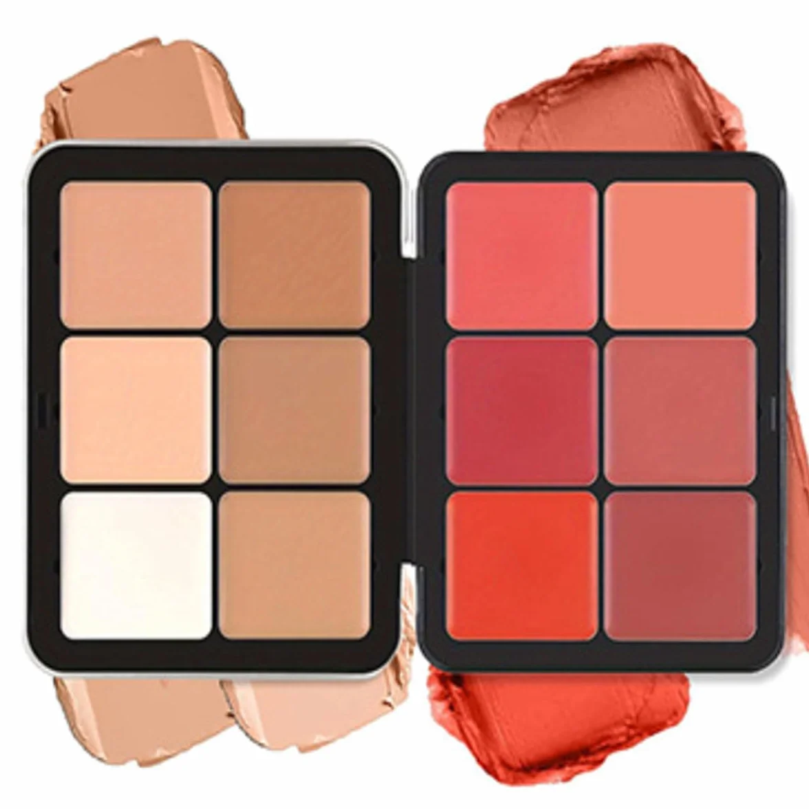 Palette de 12 couleurs d'anticernes et fards à joues longue tenue mat 2 en 1 maquillage visage #01