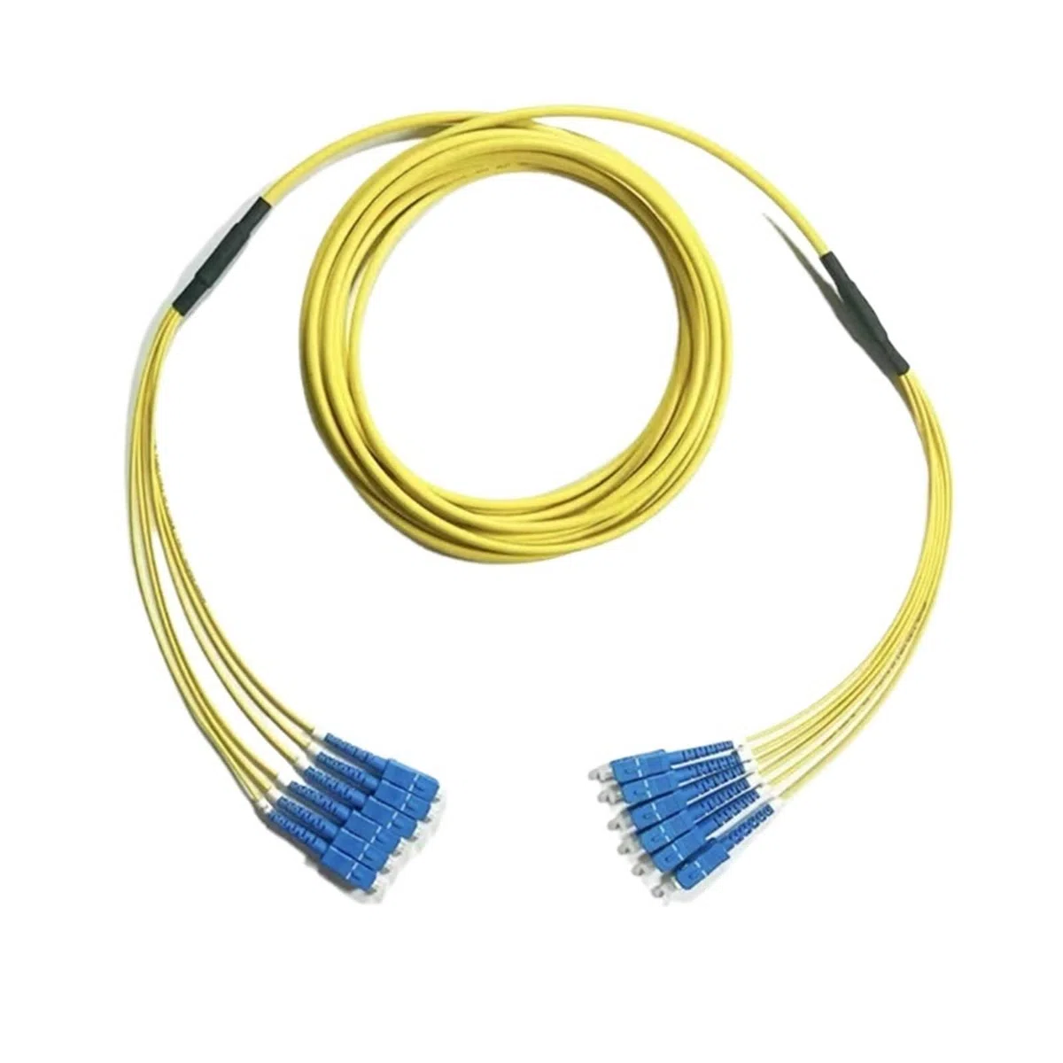 Cordon de raccordement de fibres 6 noyaux LC-LC 1 m-50 m monomode 20m10m5m30m3m cavalier groupé SC FC ST E2000 SM câble de raccordement de fibres optiques 6C(50m SC-SC)