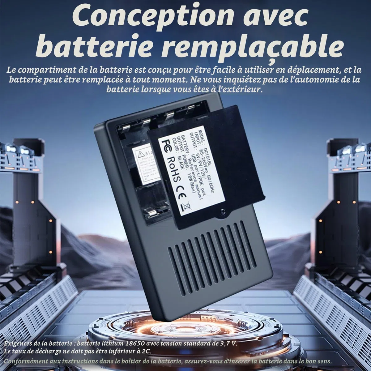 UPS 5 V 15 V 24 V POE 5 V 9 V 12 V Alimentation sans Interruption, Sortie USB 18 W DC Mini UPS Batterie de Secours pour Modem Optique de Routeur de Caméra, Système UPS de Veille
