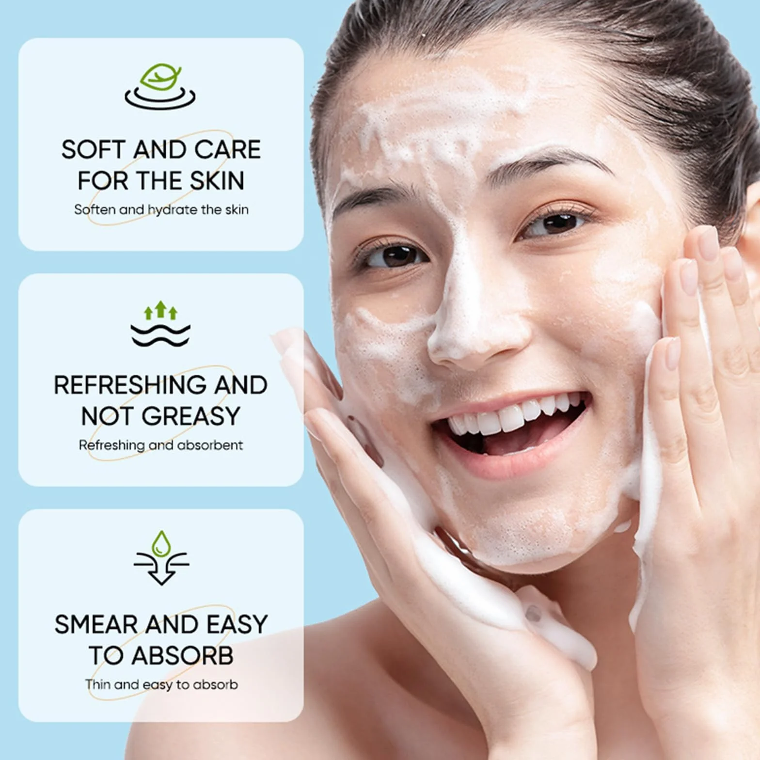 Face Cleanser 120ml Deep Cleansing Makeup Remover Gentle Exfoliating