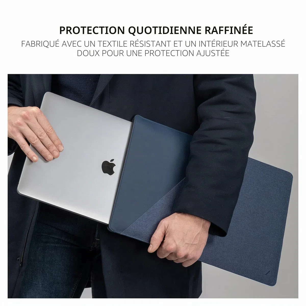 Native Union Stow Slim pour MacBook Pro 13” (2016-2020) etd MacBook Air 13” (Retina) - Housse MacBook Premium avec Fermeture magnétique pour Un accès Facile (Indigo)