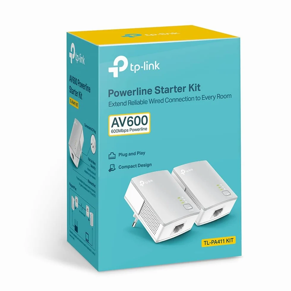 TP-Link TL-PA411 KIT Pack de 2 Mini Adaptateurs CPL Ethernet powerline 500 Mbps