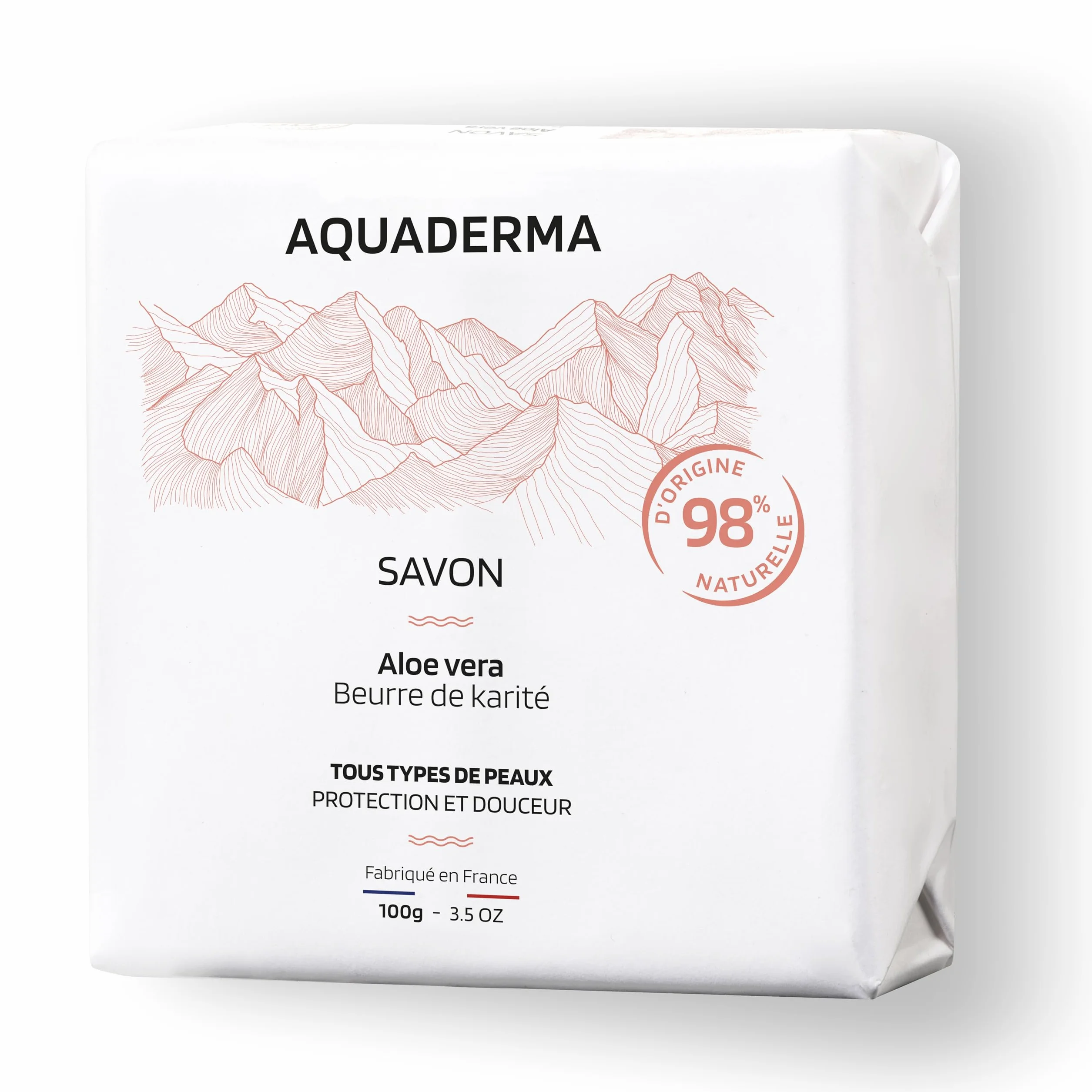 Savon Solide Beurre de Karité & Aloe Vera BIO 100g 98% Origine Naturelle Made in France Protection Douceur
