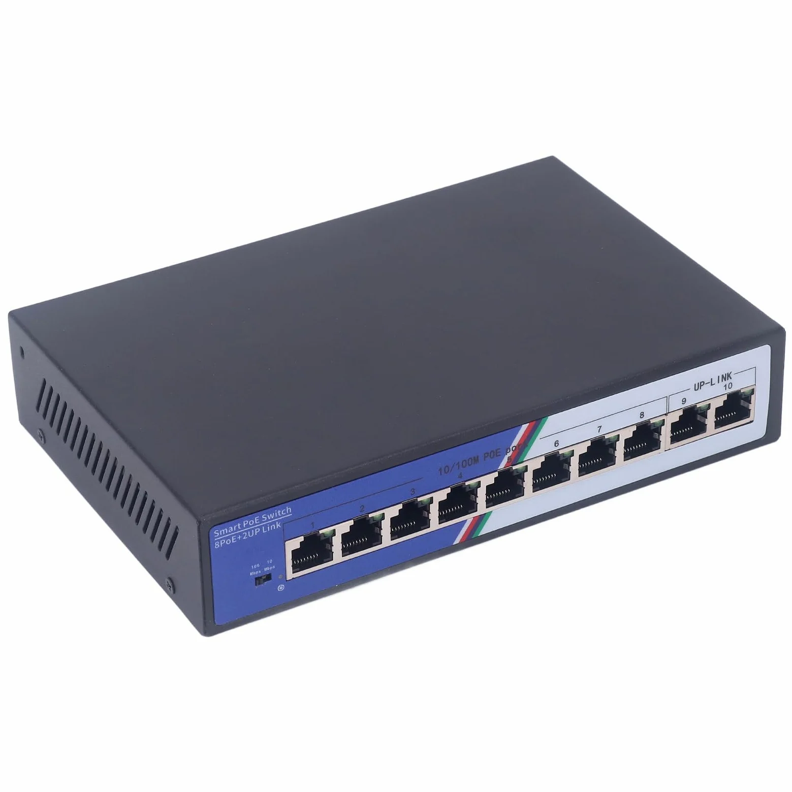 Naroote Interrupteur Ethernet, Splitter Ethernet Non géré et Non géré 100-240V 2 Gbps pour l'hôtel (Plug UE 100-240V)