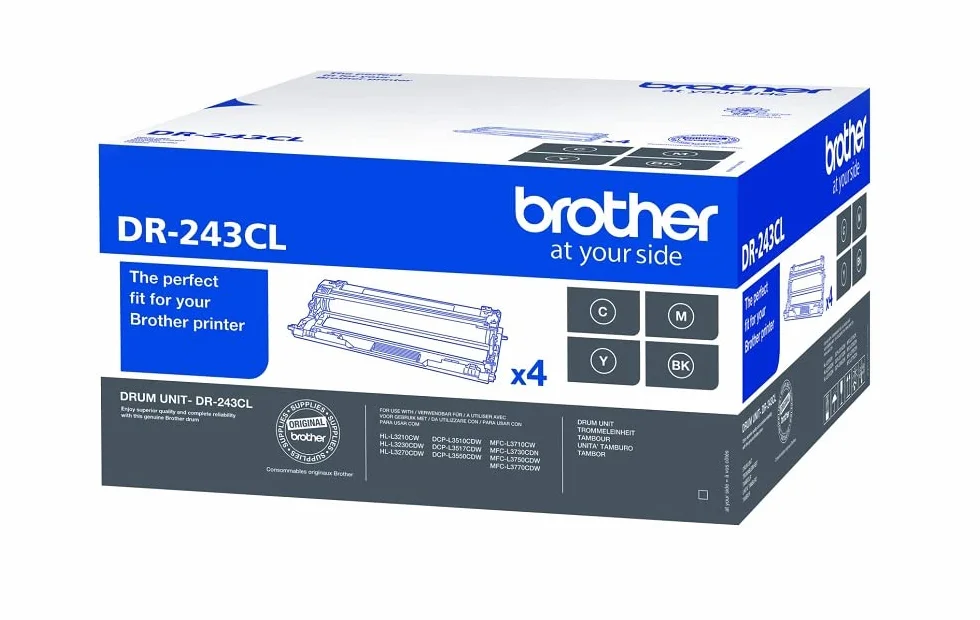 Brother DR243CL Tambour Compatible HL-L3210CW L3230CDW L3270CDW MFC-L3710CW L3730CDN L3750CDW Noir