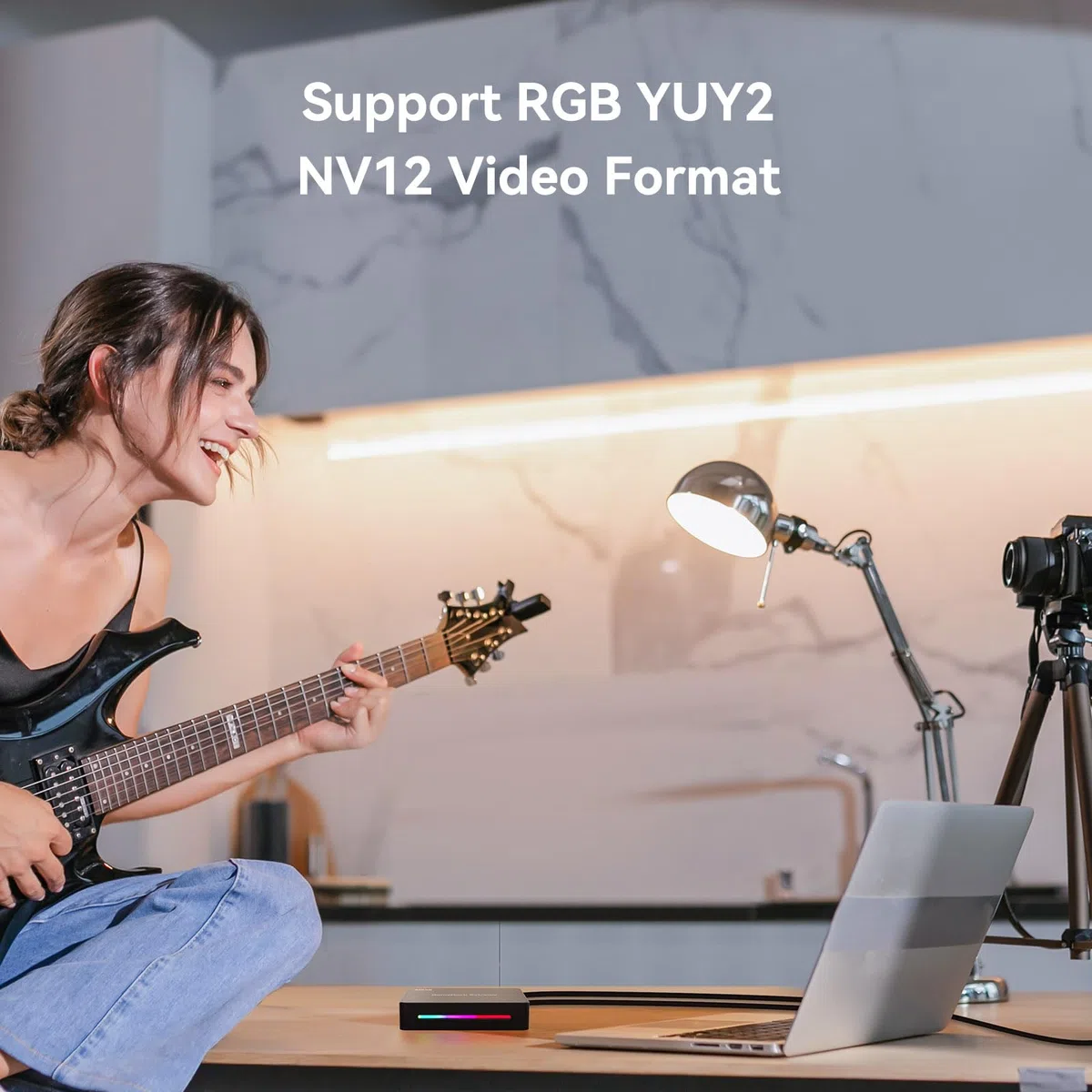 ezcap Carte de capture vidéo, 4K60 et 1080p 240 Hz avec VRR/HDR, carte de capture USB 3.2 de type C pour streaming, couleur réelle RGB24, compatible avec PC, Mac, PS5, Xbox