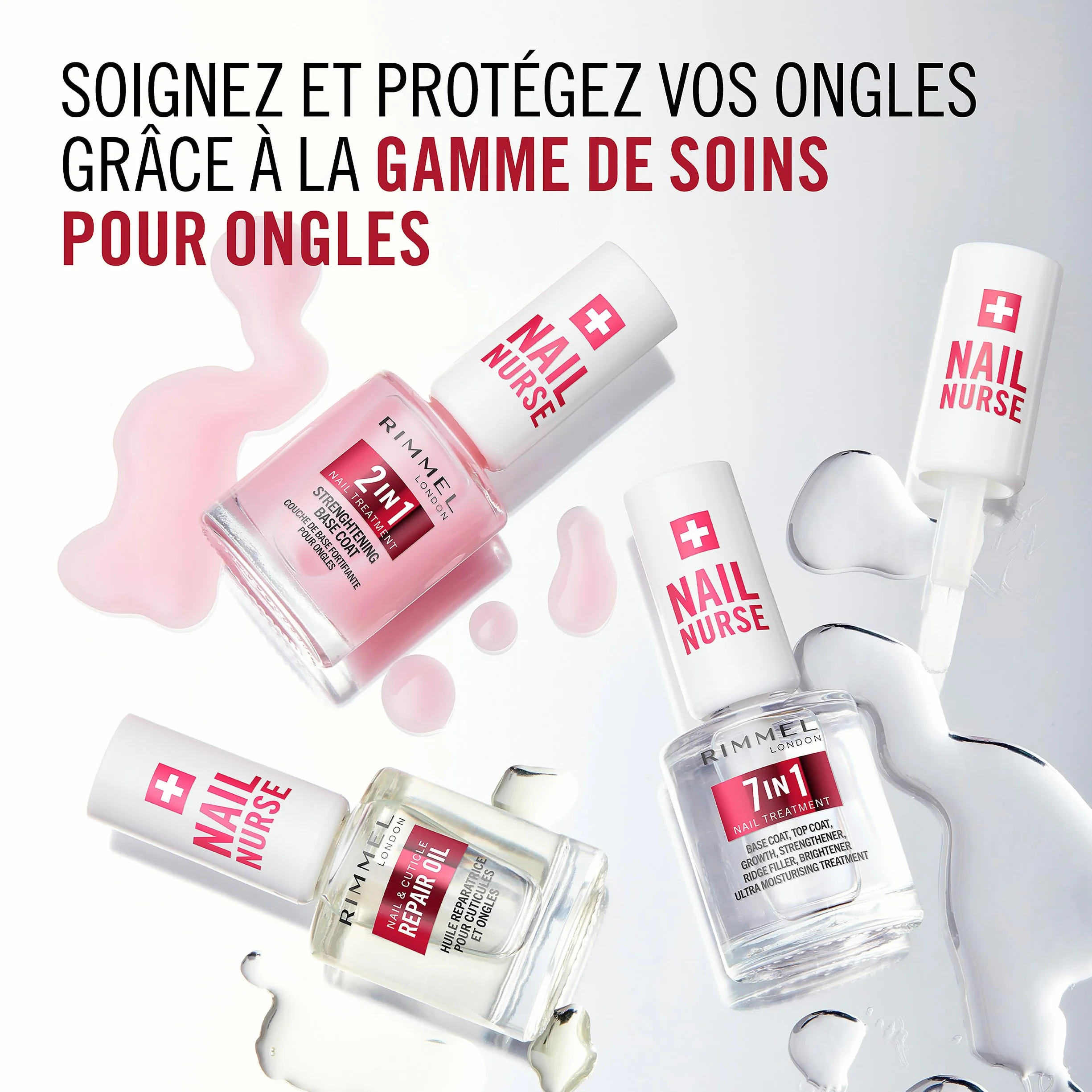 Rimmel London Nail Nurse 2 in 1 Base Coat & Strengthener