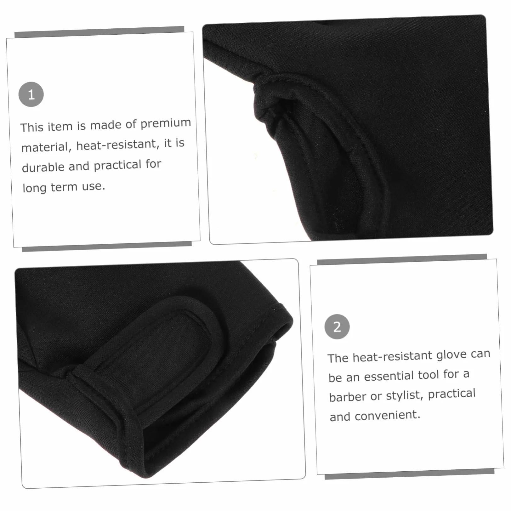 Anti-Chaleur De Coiffure Thermiques 2 Pièces Protecteurs De Doigts 8.27x3.54in