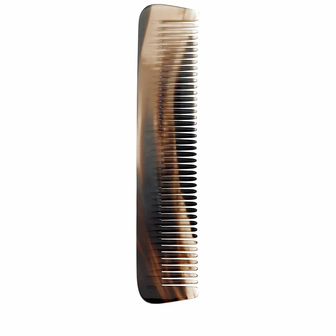 Peigne en Corne Naturelle Démêloir à Grandes Dents 17 cm