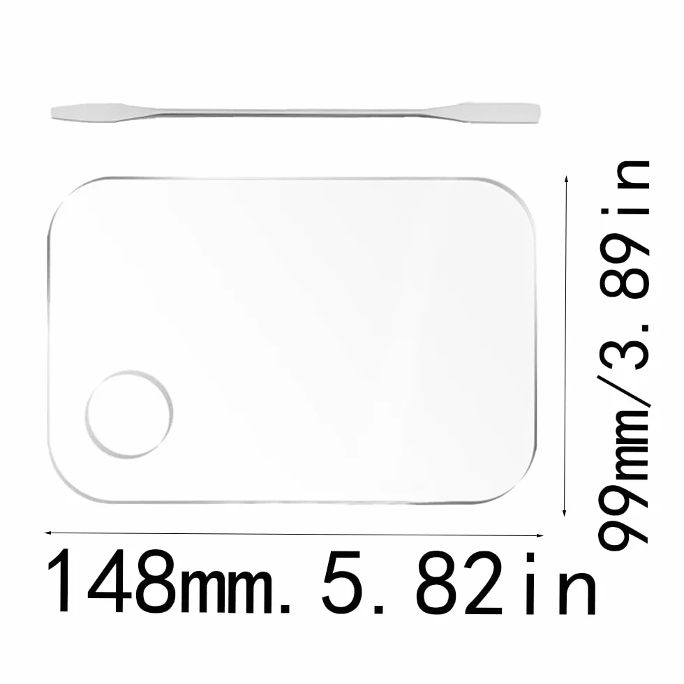 Palette de Maquillage Portable Transparente