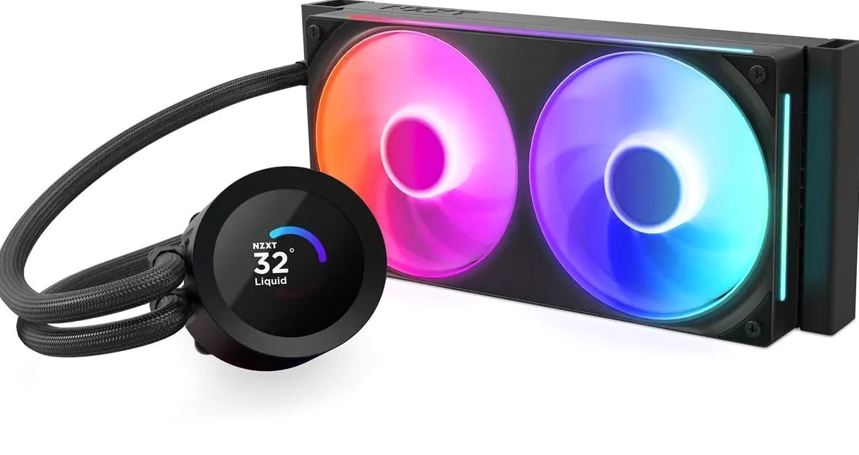 NZXT Kraken Plus 240 RGB - Refroidisseur CPU AIO 240mm, LCD - Noir