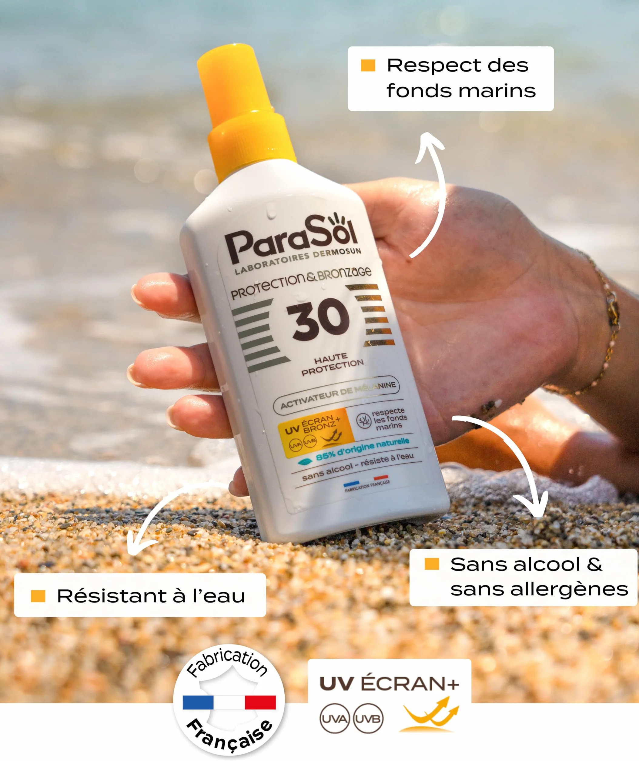 ParaSol Spray Bronzant Activateur de Mélanine 30 FPS Protection Bronzage