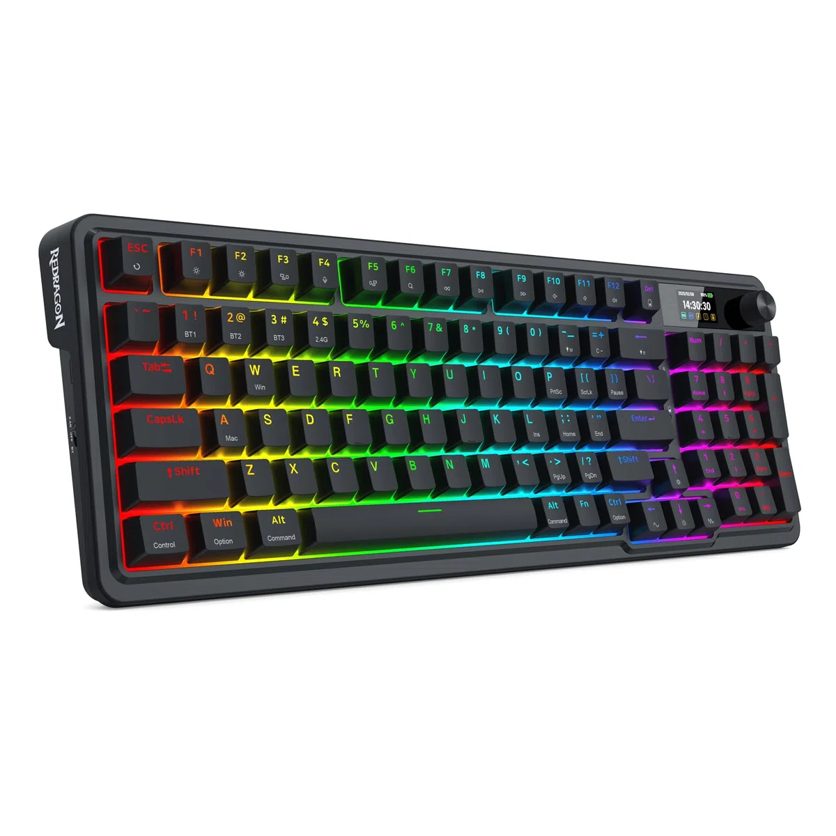 Redragon K719 Clavier sans Fil Gasket Ecran TFT 95 Touches Molette