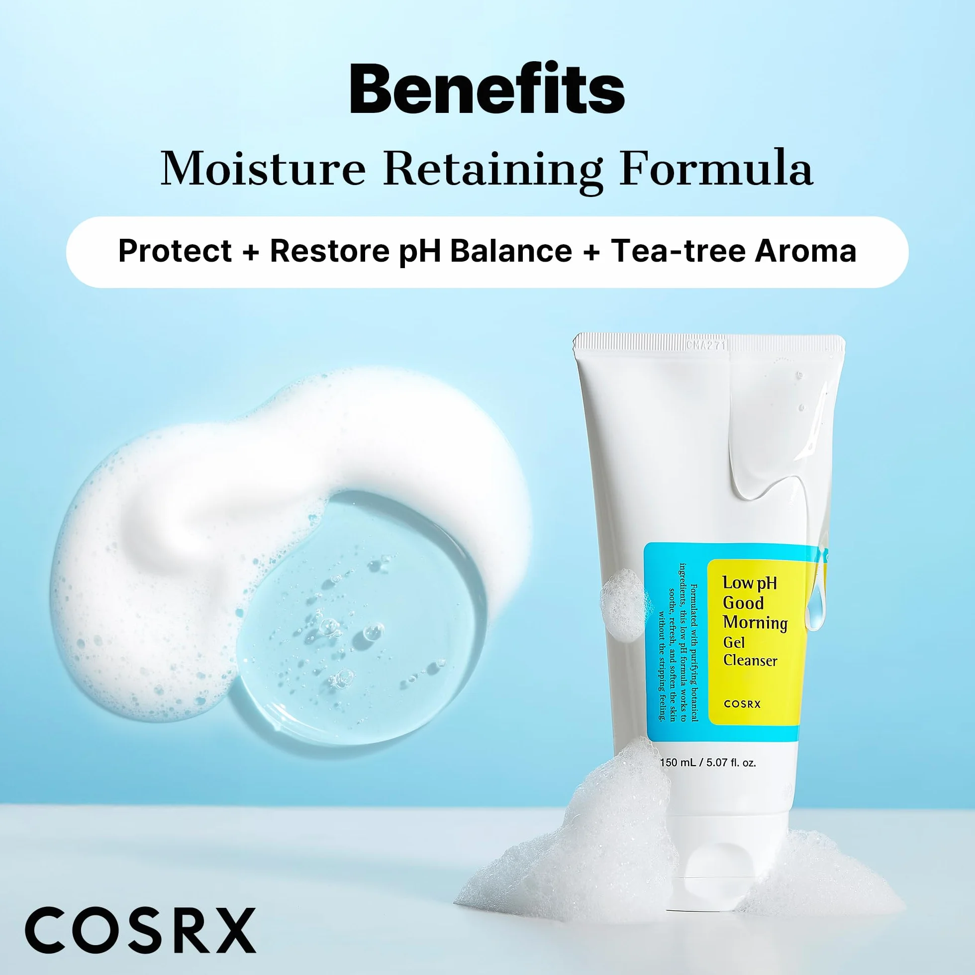 COSRX Bas pH Bon Matin Gel Nettoyant 150ml