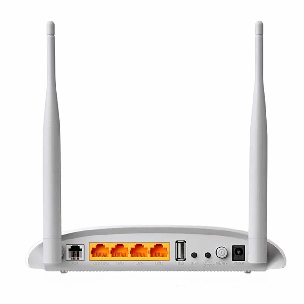 TP-Link 300 Mbps Wireless N USB VDSL/ADSL Modem Router, Single-Band, Broadband Speed Up To 100 Mbps, Versatile Connectivity, 4xFast Ports, USB 2.0, TP-Link Tether App, Easy setup(TD-W9970)