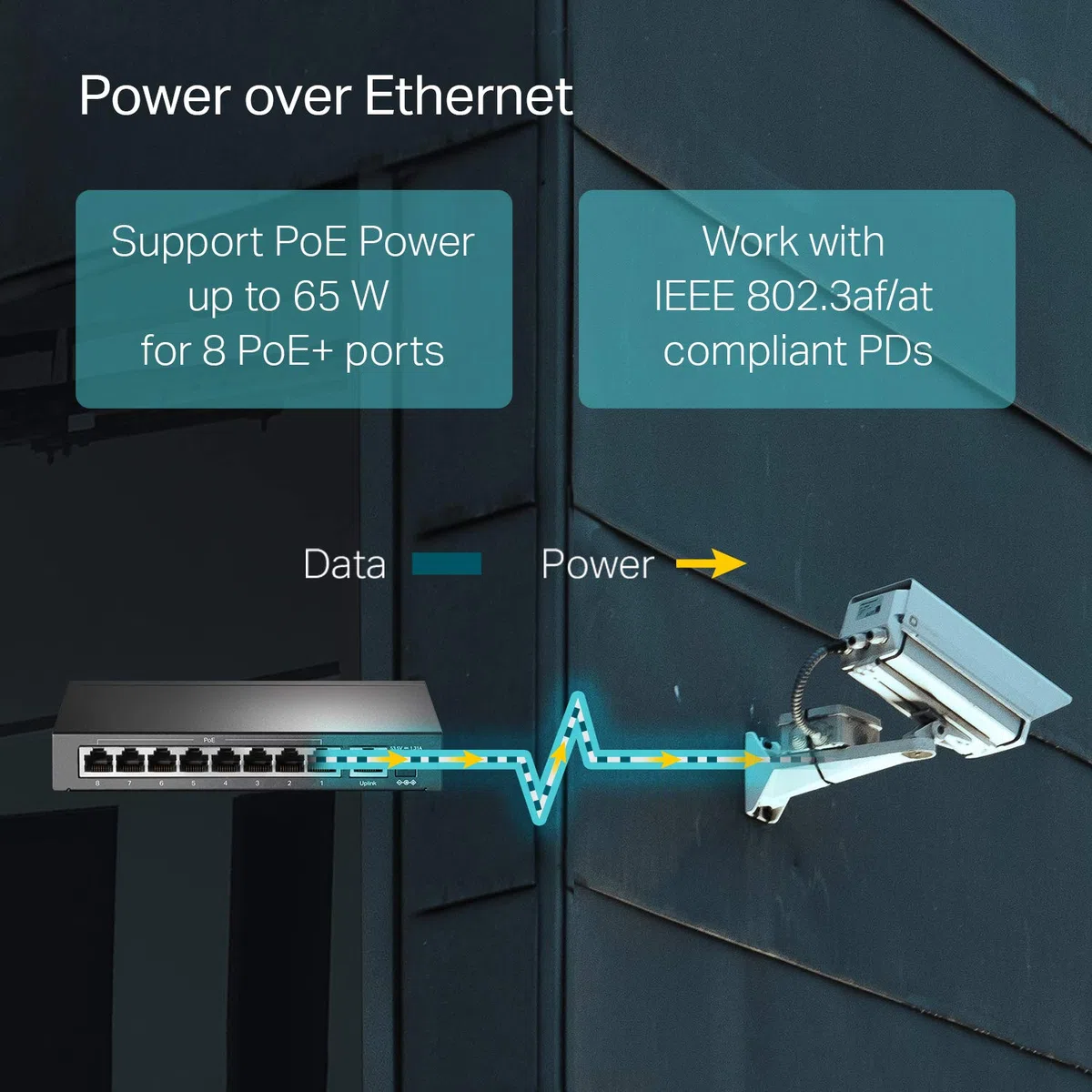 TP-Link 9 Port Fast Ethernet 10/100Mbps PoE Switch | 8 PoE+ Ports @65W | Sturdy Metal w/Shielded Ports | Limited Lifetime Protection | Extend Mode | Priority Mode | Isolation Mode (TL-SF1009P)