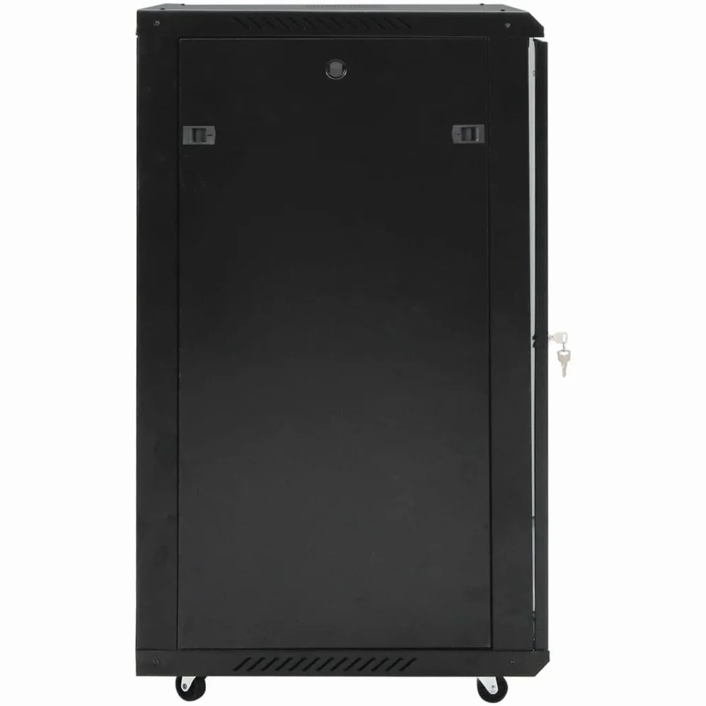 Armoire Rack Serveur, Armoire Réseau Coffret de réseau à Pieds pivotants 18U 19" IP20 60x60x100 cm