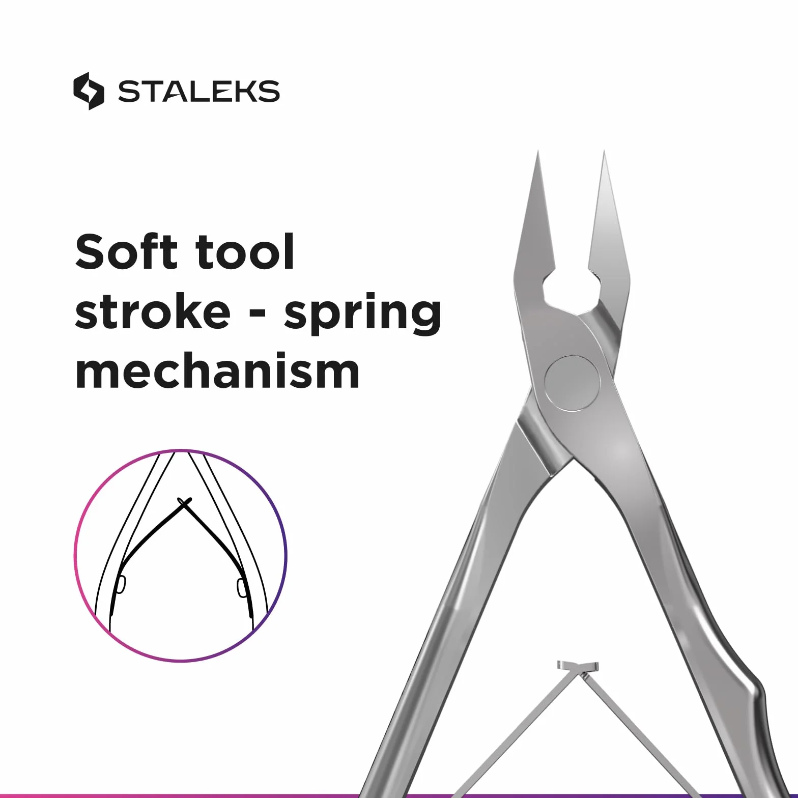 Staleks Pro Expert Pince à Ongles Incarnés Professionnelle Acier Inoxydable Lames 12 mm NE-61-12