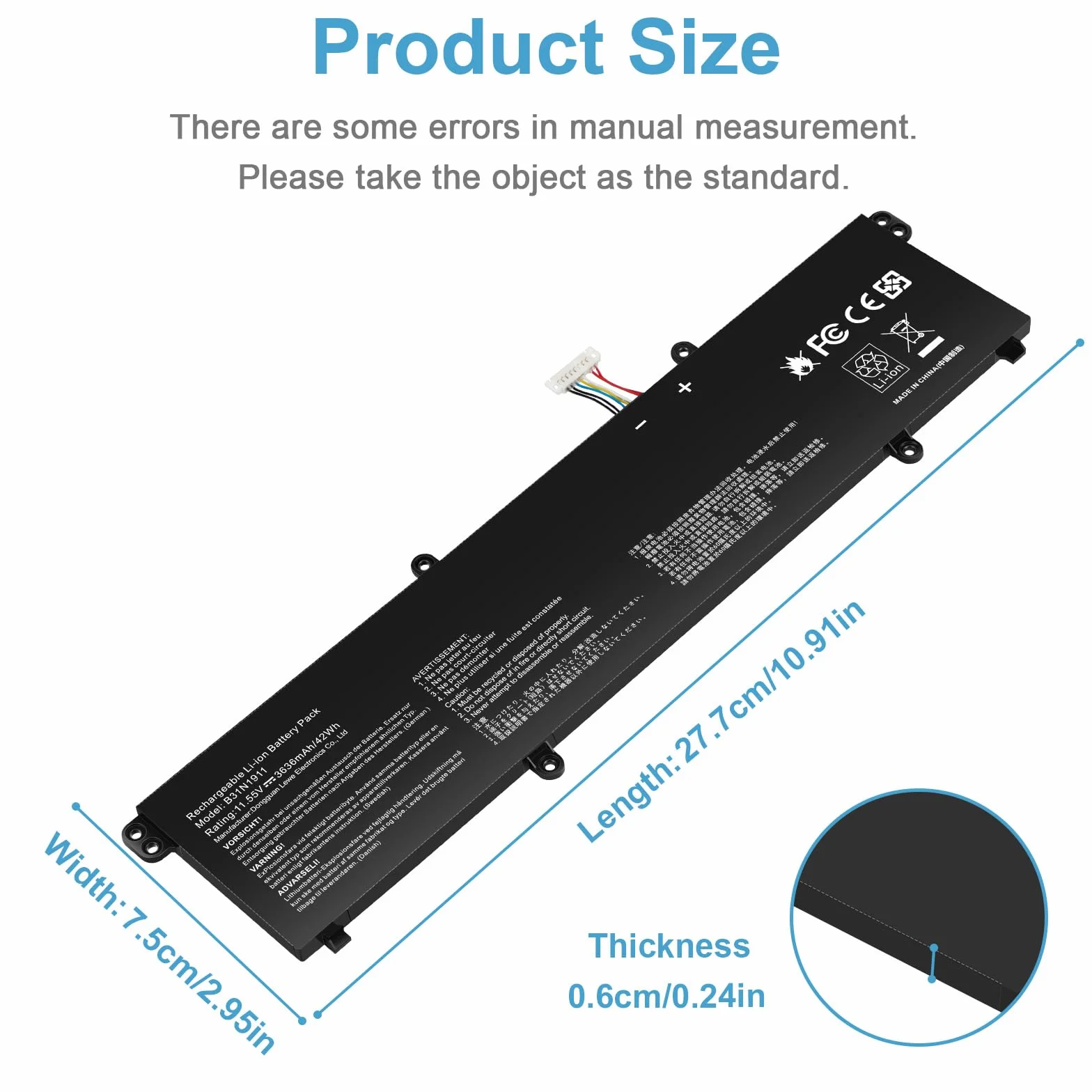 ASUNCELL B31N1911 Batterie d'ordinateur Portable pour ASUS VivoBook Flip 14 TM420IA M413 F413 X413FF 11.55V 42Wh