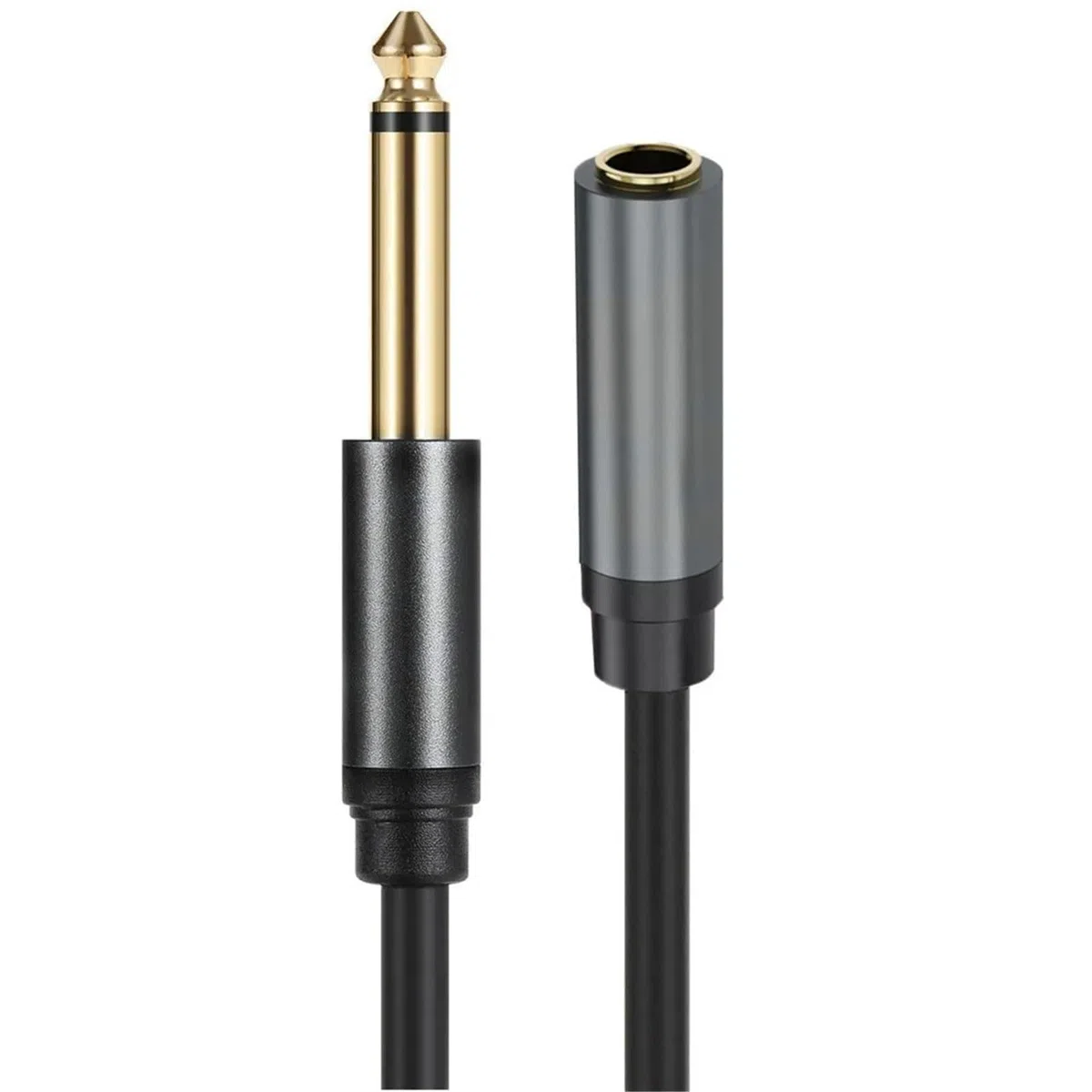 Adaptateur casque TRS 6,35 mm 1/4 vers 3,5 mm mâle vers 3,5 mm (mono, 3 mètres)