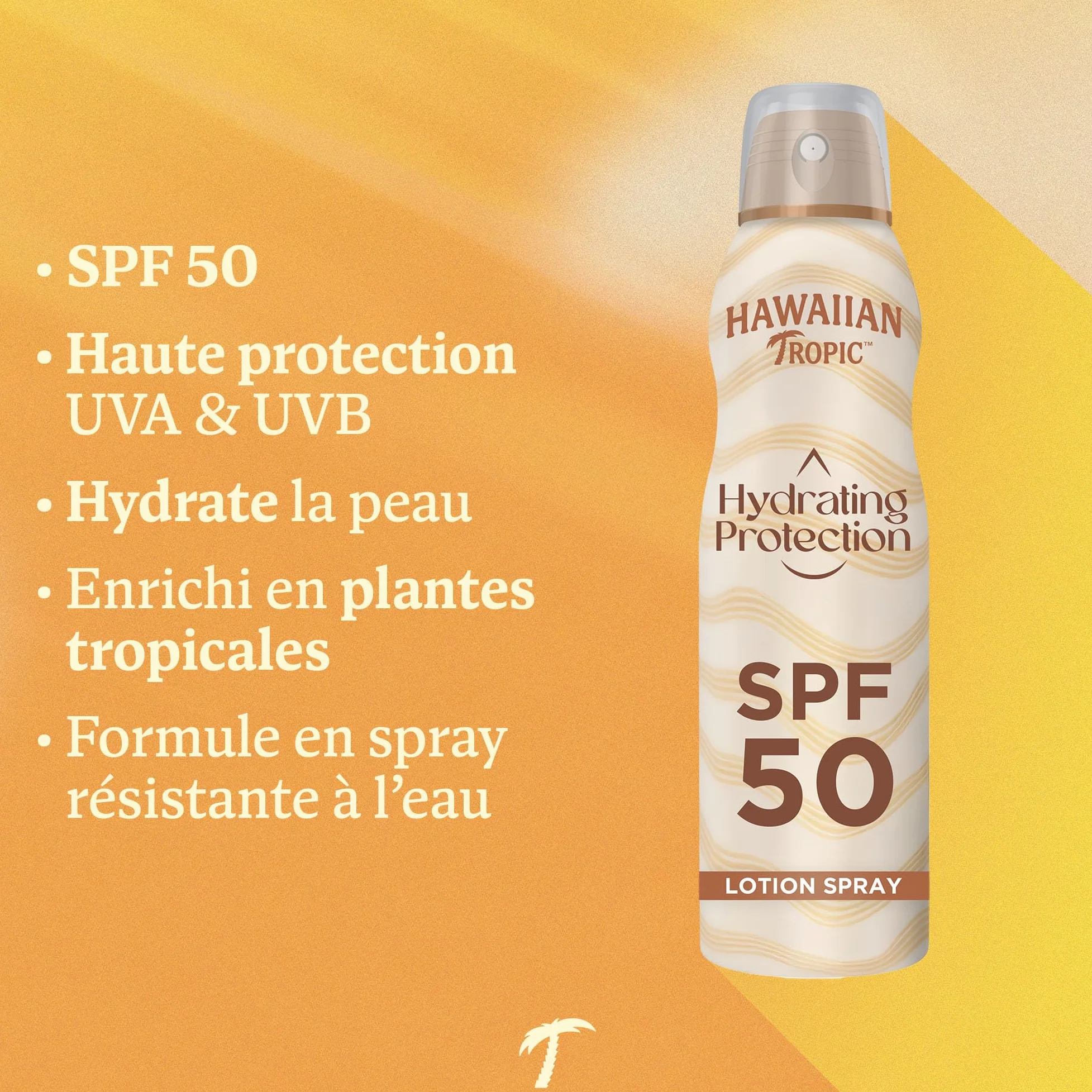 Hawaiian Tropic Brume protectrice hydratante SPF 50 Protection UVA UVB 220ml